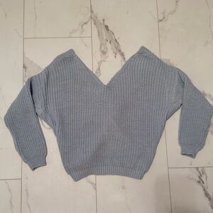 Twist-Back Sweater